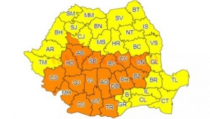Cod Portocaliu de instabilitate accentuară în 18 judeţe