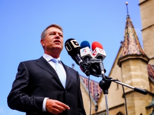 Klaus Iohannis, la Sibiu: