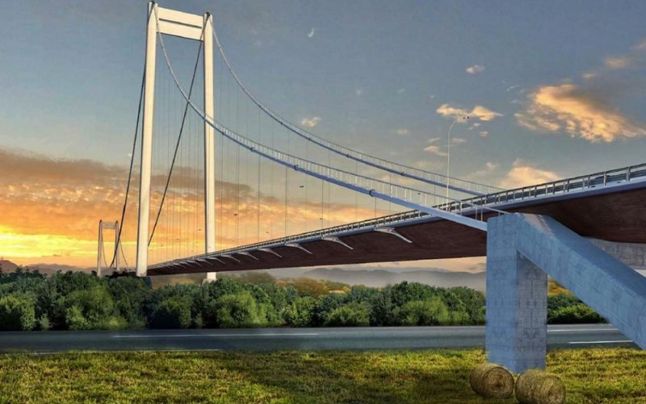 Începe construcția podului de la Brăila, un veritabil Golden Gate romanesc