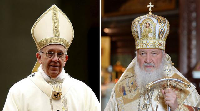 Întâlnire istorică între Papa Francisc și Patriarhul Chiril
