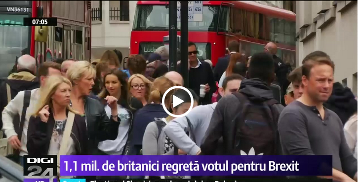 1,1 milioane de britanici regretă că au votat pentru BREXIT