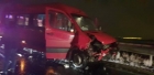 Şoferul care a fugit după ce a provocat accidentul de pe A1 cu opt răniţi, a fost reţinut de Poliţie