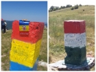 "Razboiul" romano-maghiar din Piatra Secuiului. Cum au ajuns doua borne topografice sa fie vopsite alternativ in culorile nationale ale Romaniei si Ungariei
