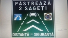 Autostrăzile vor avea săgeţi marcate pe carosabil pentru ca şoferii să ţină distanţa de siguranţă între maşini