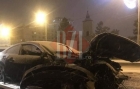 Cea mai scumpa "liniuta"! Un bolid BMW a fost facut praf intr-o cursa ilegala!