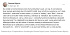 Climatologul Roxana Bojariu a spus de marțea trecută că ciclonul Ashley nu există: "Nu răspândiți mai departe știri daca nu aveți sursa autorizată!"

