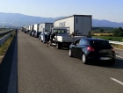 Cozi de kilometri la singurul punct de trecere a frontierei din Bulgaria în Grecia: "Înaintăm încet, pe o singură coloană"