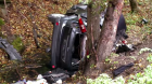 Dâmbovița: Turiști prăbușiți cu mașina într-o râpă de 15 metri în zona Padina-Peștera