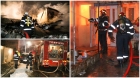 Incendiu în Capitală. Zeci de pompieri la intervenţie. Mai multe case cuprinse de flăcări. Oameni evacuaţi în ger