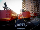 Incendiu în centrul Capitalei. 11 persoane au fost evacuate, un om a fost transportat la spital