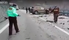 Lucian Isar, soţul Alinei Gorghiu, implicat într-un groaznic accident pe DN 7. Era la volanul unui Porsche 4x4 si conducea foarte agresiv