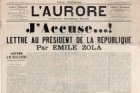 Manuscrisul scrisorii "J'accuse...!" a lui Emile Zola, publicat dupa 120 de ani