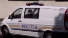 O masina de politie s-a rasturnat langa sediu