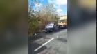 O persoană a murit în urma coliziunii frontale între un microbuz de călători şi un autoturism, pe şoseaua Brăila - Galaţi