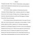 Părintele Legii privind armele biologice și antiterorismul afirmă într-o declarație sub jurământ: "Serurile ARNm Covid-19 cu nanoparticule sunt arme de distrugere în masă"


