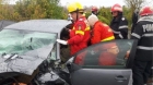 Plan Rosu de interventie in Ialomita, unde patru masini au fost implicate intr-un accident rutier