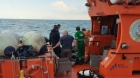 Pluta de salvare cu însemne militare, găsită în apropierea Portului Constanţa, este cel mai probabil de provenienţă rusească