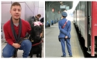 Tânăr nevăzător, umilit de un controlor CFR. Ce a trebuit să îndure, pentru a urca în tren, alături de câinele ghid!