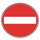 Un bărbat a schimbat un semn de circulație din Voluntari pentru a interzice circulația pe o stradă. El a fost reținut de poliție