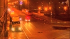 Vânătoare pe străzile din Galați: Un șofer beat de TIR din Belarus a fost arestat preventiv după ce a lovit doi biciclisti si a atacat masina Politiei