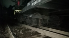 Vagonul unui tren încărcat cu substanţe periculoase, deraiat în Caraş-Severin