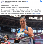 Vrea o medalie pentru fetița ei! Cine e sportiva din România care s-a calificat în finală la Jocurile Olimpice de la Tokyo