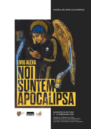 Îngerul în blugi cu mobil e la Muzeul de Artă din Cluj. Ziaristul Liviu Alexa deschide o expoziție de pictură apocaliptică