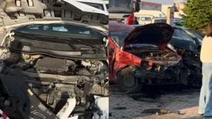 11 mașini spulberate într-o parcare din Ilfov: O șoferiță a pierdut controlul după ce pedala de accelerație s-a blocat

