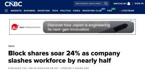Cum arata un mesaj prin care se concediază în bloc 4000 de angajați (40% din total) pe motiv de Inteligență Artificială