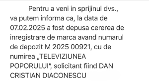 Dan Diaconescu cere 10 milioane de euro de la Realitatea TV, Maricel Păcurariu și Anca Alexandrescu pentru folosirea mărcii „Televiziunea Poporului