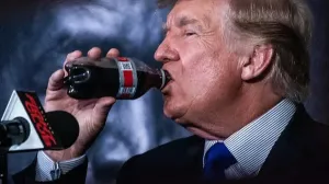 Donald Trump e convins că băuturile acidulate de tip fast-food omoară celulele canceroase pentru că pârjolesc iarba!