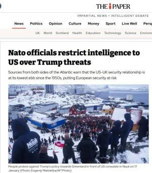 Europa a încetat schimbul de informații de intelligence cu SUA din cauza Groenlandei

