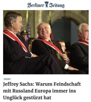 Jeffrey Sachs în Berliner Zeitung: 