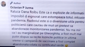 Jurma a devenit adept al teoriei conspiratiei: