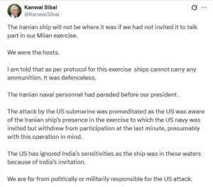 Marea realizare a americanilor cu scufundarea navei iraniene se dovedește a fi de o ticăloșie care i-a facut pe indieni sa se revolte

