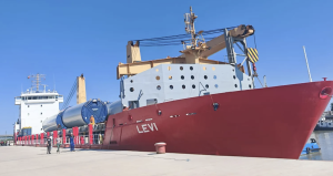 Moment istoric în Port Bazinul Nou Galaţi. Prima navă a acostat după 38 de ani
