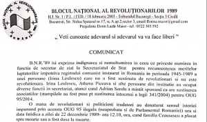 Noul secretar de stat pentru Revoluționari n-are nici un fel de legătură cu Revoluția din Decembrie 1989!