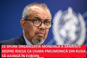 Organizația Mondială a Sănătății a transmis oficial informații legate de riscul ca ciuma pneumonică din Rusia să ajungă în Europa