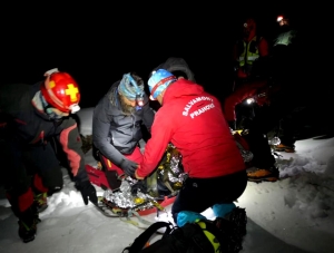 Primele imagini de la tragedia din Bucegi, unde doi alpiniști au fost găsiți decedați