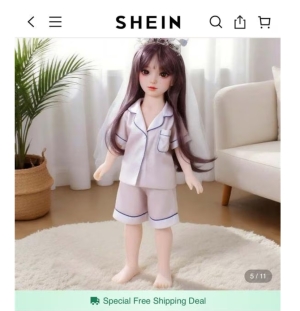 Shein retrage de la vânzarea pe piața europeană păpuşi sexuale cu aspect de copil care erau destinate pedofililor sub acoperire