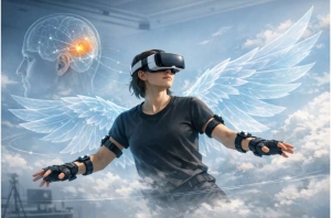 Stupefianta descoperire: După o săptămână de zbor cu aripi virtuale, creierul uman învață să accepte imposibilul