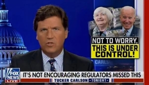 Tucker Carlson: Criza bancară are un singur scop - introducerea monedei digitale naționale VIDEO

