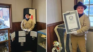 Un copil de 9 ani a intrat în Cartea Recordurilor după ce și-a deschis propriul muzeu de istorie naturală
