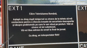 Un hacker a atacat TVR chiar în timpul jurnalului de știri - Panică în regia de emisie. STS a intrat pe fir!