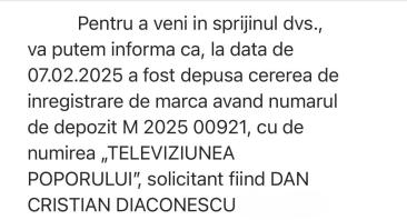 Dan Diaconescu cere 10 milioane de euro de la Realitatea TV, Maricel Păcurariu și Anca Alexandrescu pentru folosirea mărcii „Televiziunea Poporului"