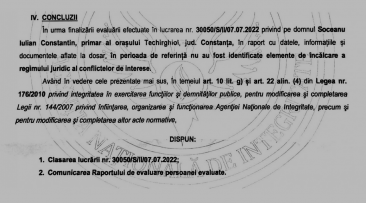 Drept la replica: Instanța de fond cât și Curtea de Apel au respins ca nefondată acțiunea impotriva primarului din Techirghiol