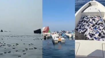 Scene incredibile în Strâmtoarea Ormuz: Sute de iranieni au ieșit la pescuit de iPhone-uri și parfumuri de lux
