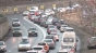 Aglomeratie pe Valea Prahovei, unde masinile circula cu 10 km/h, in special in zona statiunii Busteni