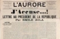 Manuscrisul scrisorii "J'accuse...!" a lui Emile Zola, publicat dupa 120 de ani