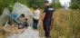 Tabara improvizata a refugiatilor la marginea orasului Timisoara